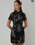 Black Sakura Dress