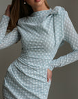 Mint Whisper Bow Dress
