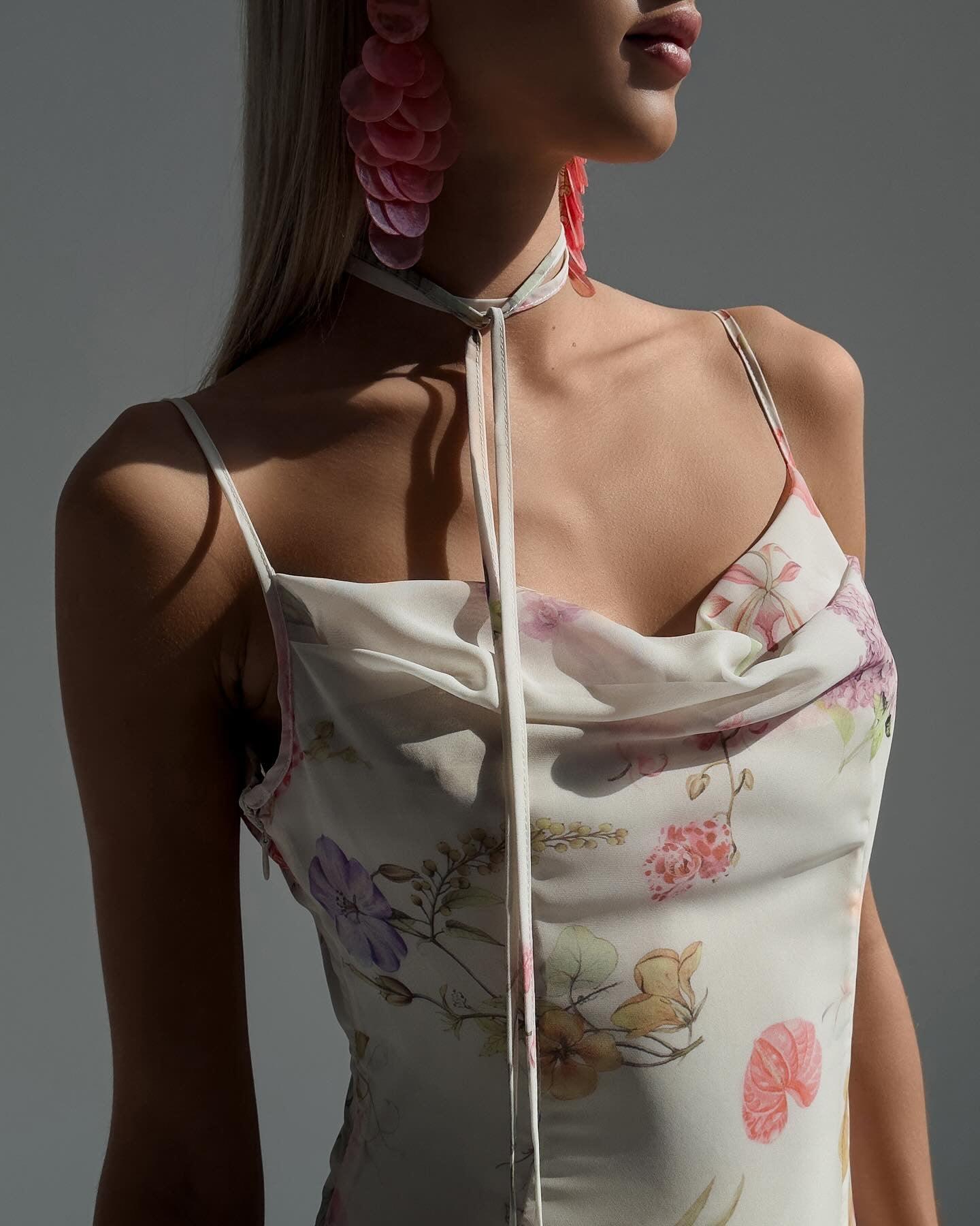 Floral Spaghetti Strap Dress.