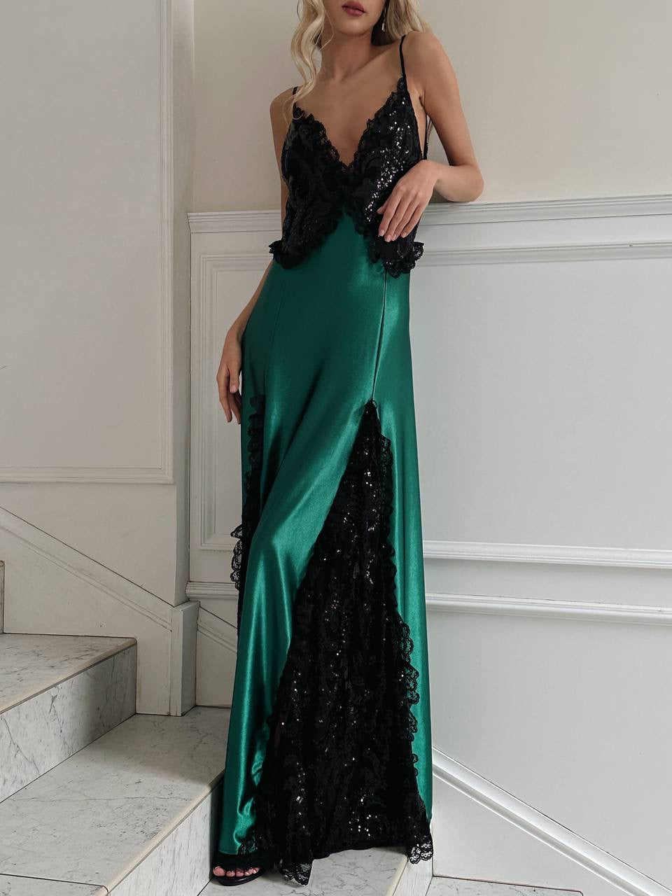 Nocturne Emerald Gown