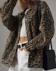 Stylish Leopard Print Jacket - GodBlessDress