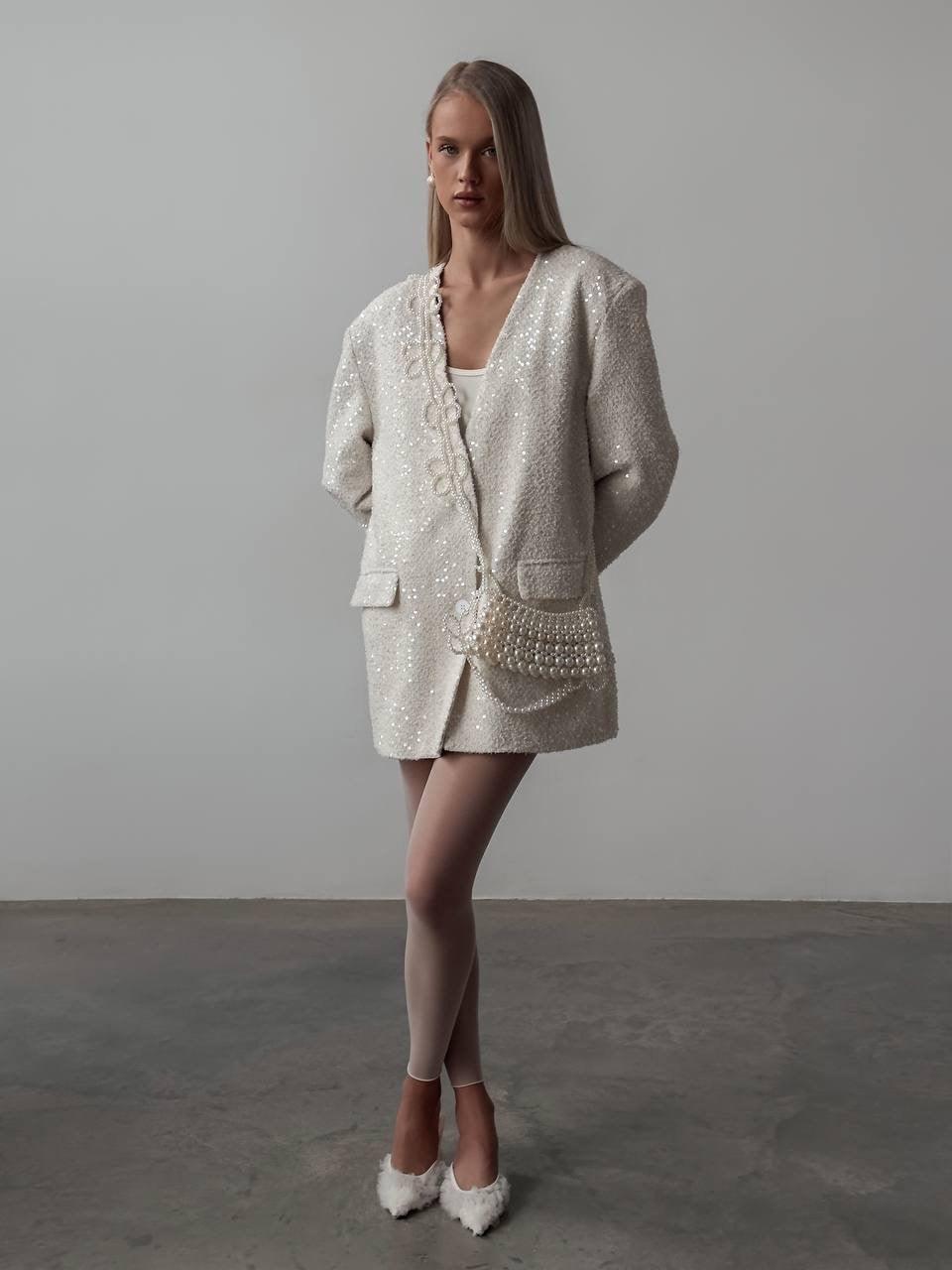 Elegant Beige Jacket - GodBlessDress