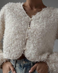 Elegant Fluffy Crop Jacket - GodBlessDress