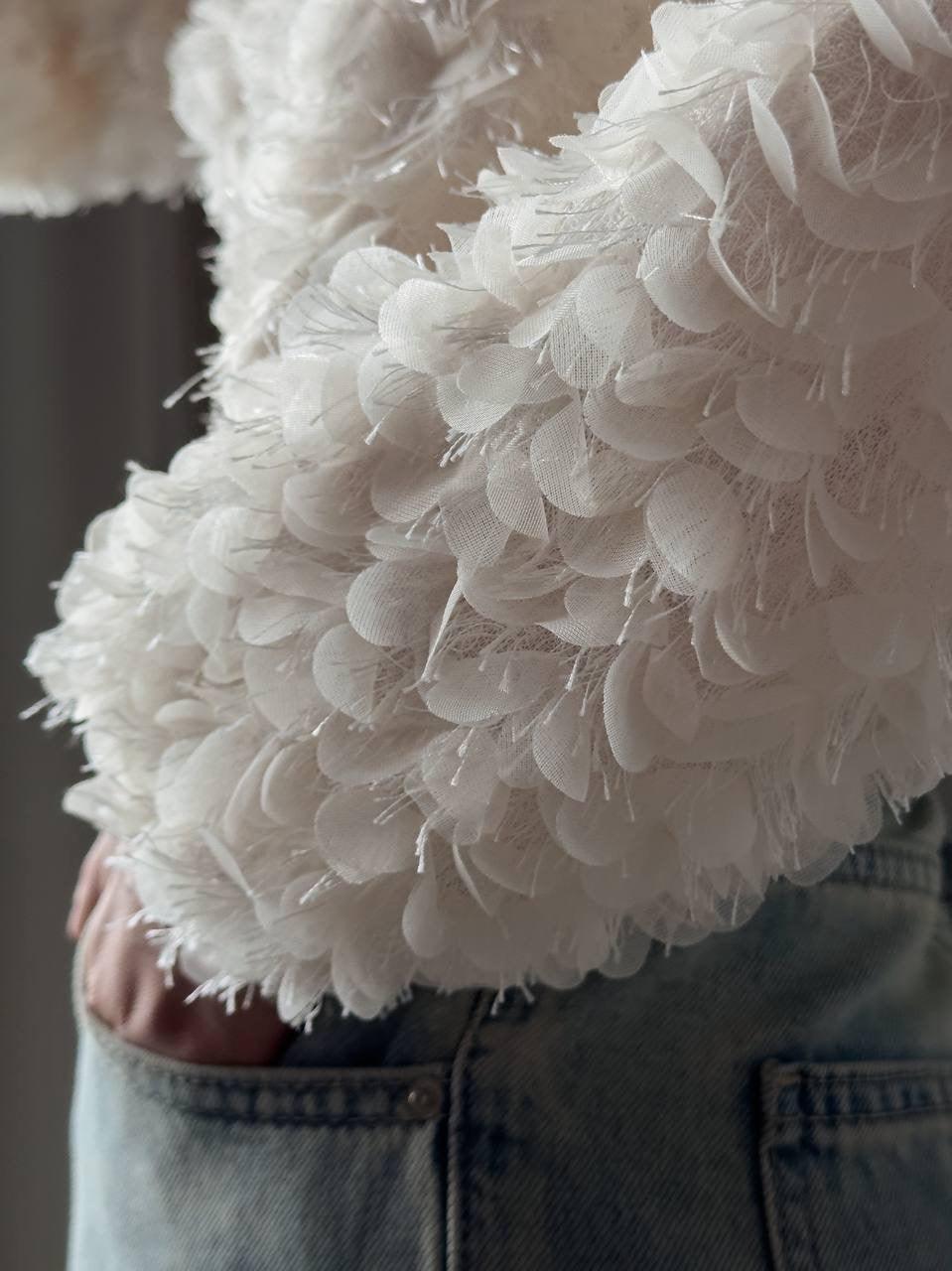 Elegant Fluffy Crop Jacket - GodBlessDress