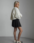 Soft Textured White Plush Jacket