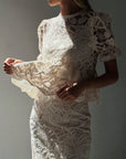 Elegant Lace Midi Suit - GodBlessDress