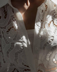 Elegant White Lace Suit - GodBlessDress