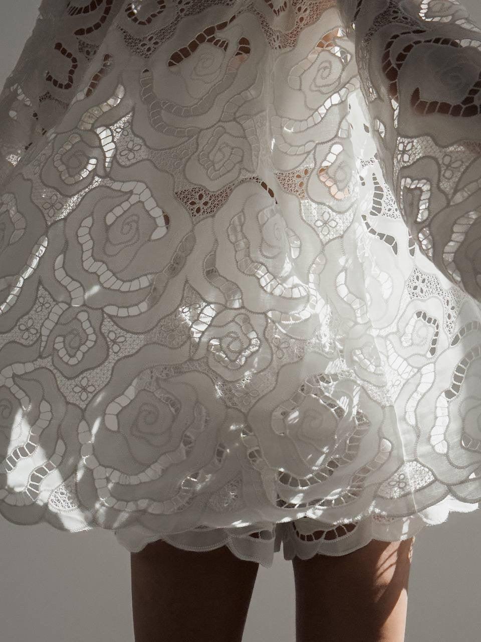 Elegant White Lace Suit - GodBlessDress