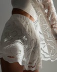 Elegant White Lace Suit - GodBlessDress