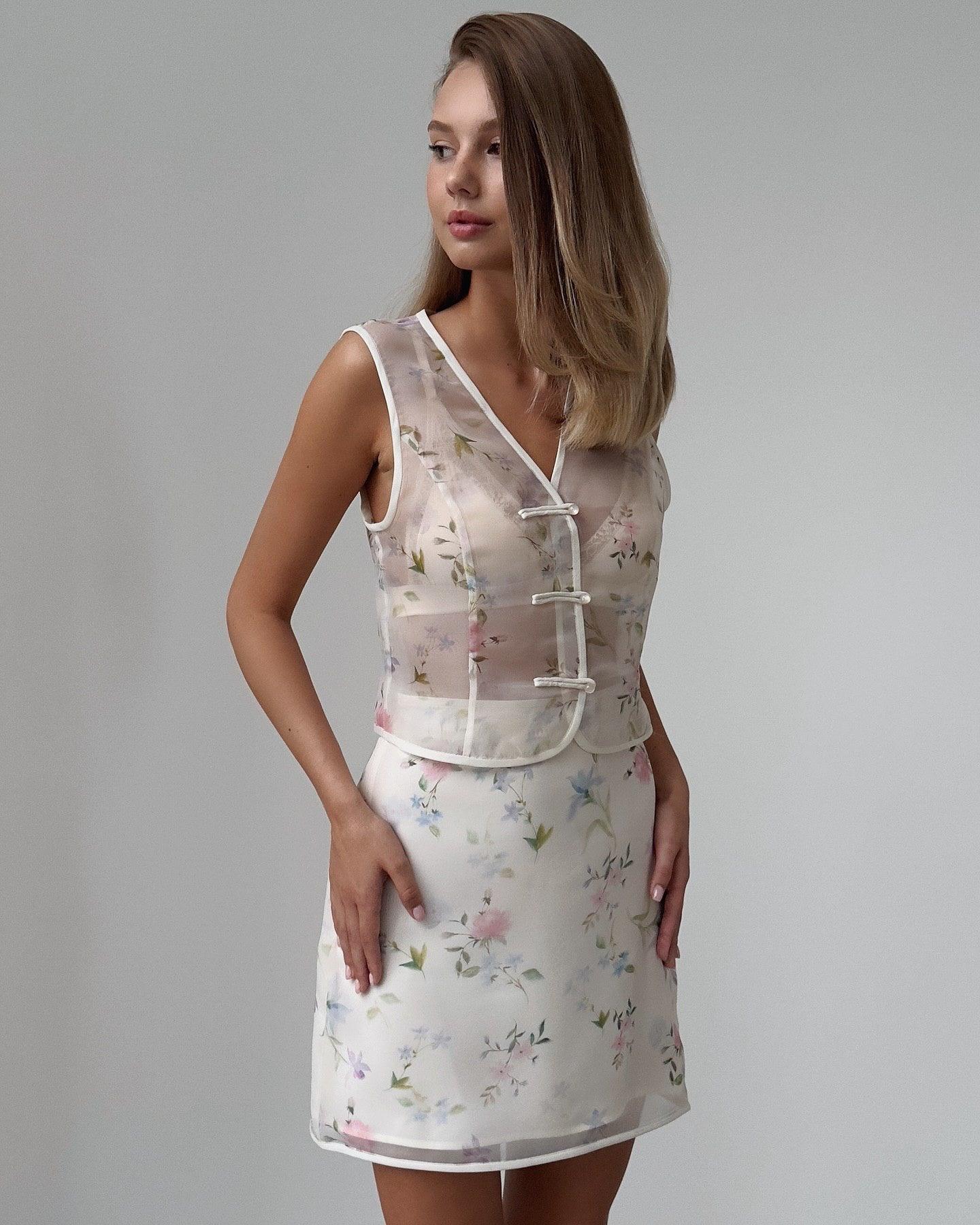 Floral Sheer Suit - GodBlessDress