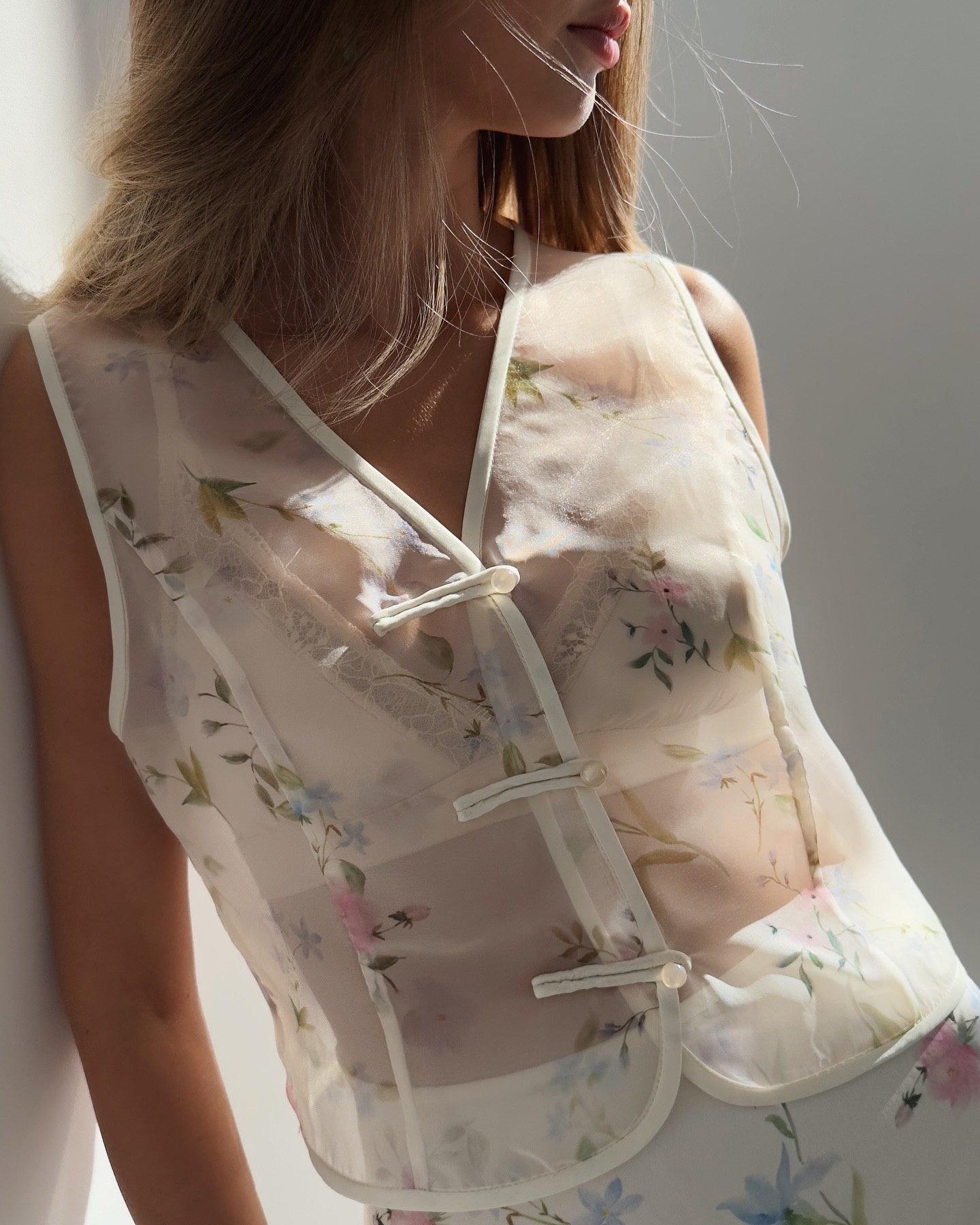 Floral Sheer Suit - GodBlessDress