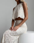 Elegant Lace Two-Piece Set